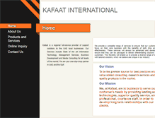 Tablet Screenshot of kafaat-inter.com